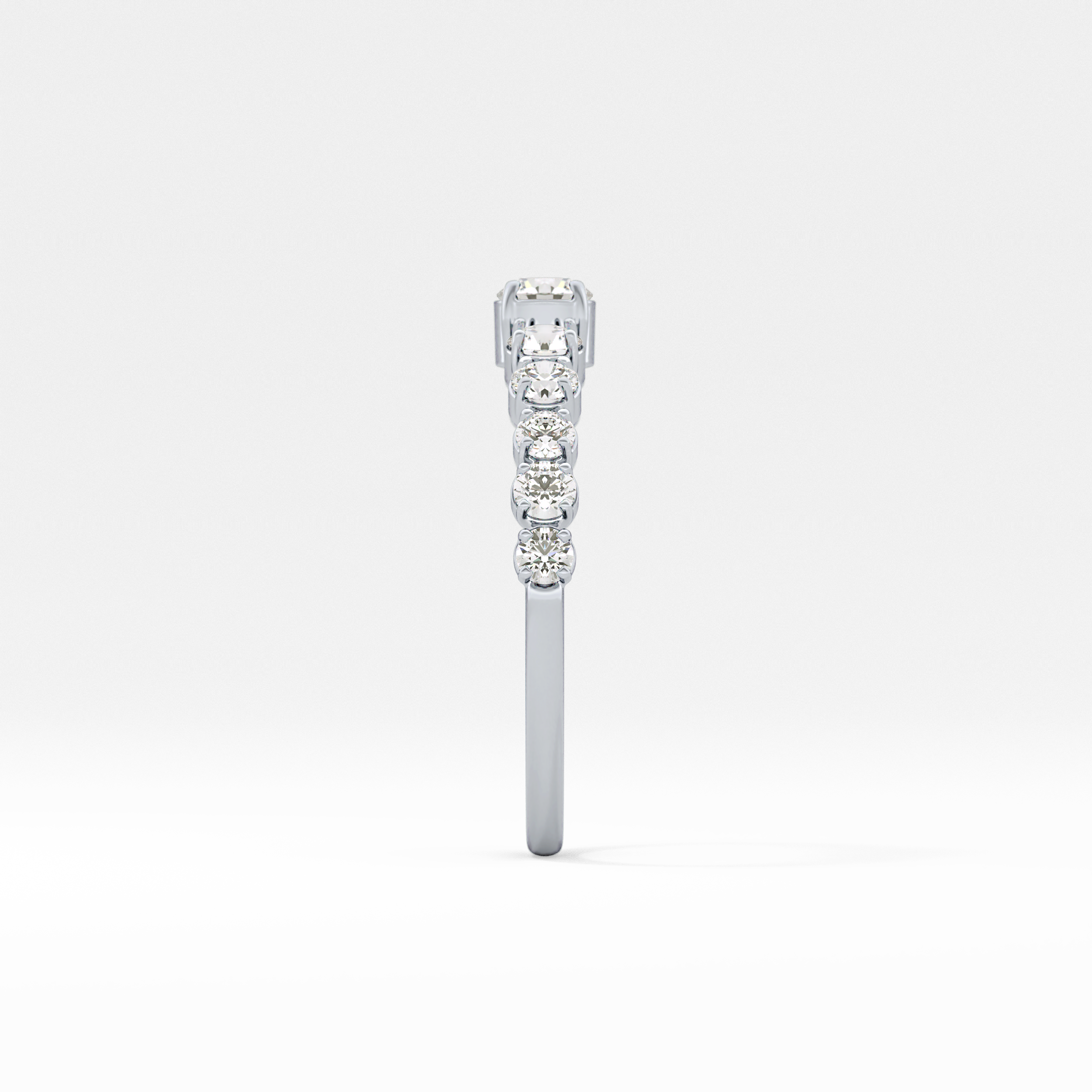 Round Cluster Lab Grown Diamond Engagement Ring