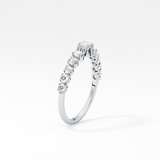 Round Cluster Lab Grown Diamond Engagement Ring