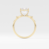 Emerald Cluster Lab Grown Diamond Engagement Ring