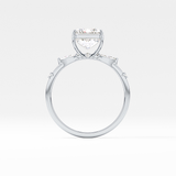 Emerald Cluster Lab Grown Diamond Engagement Ring