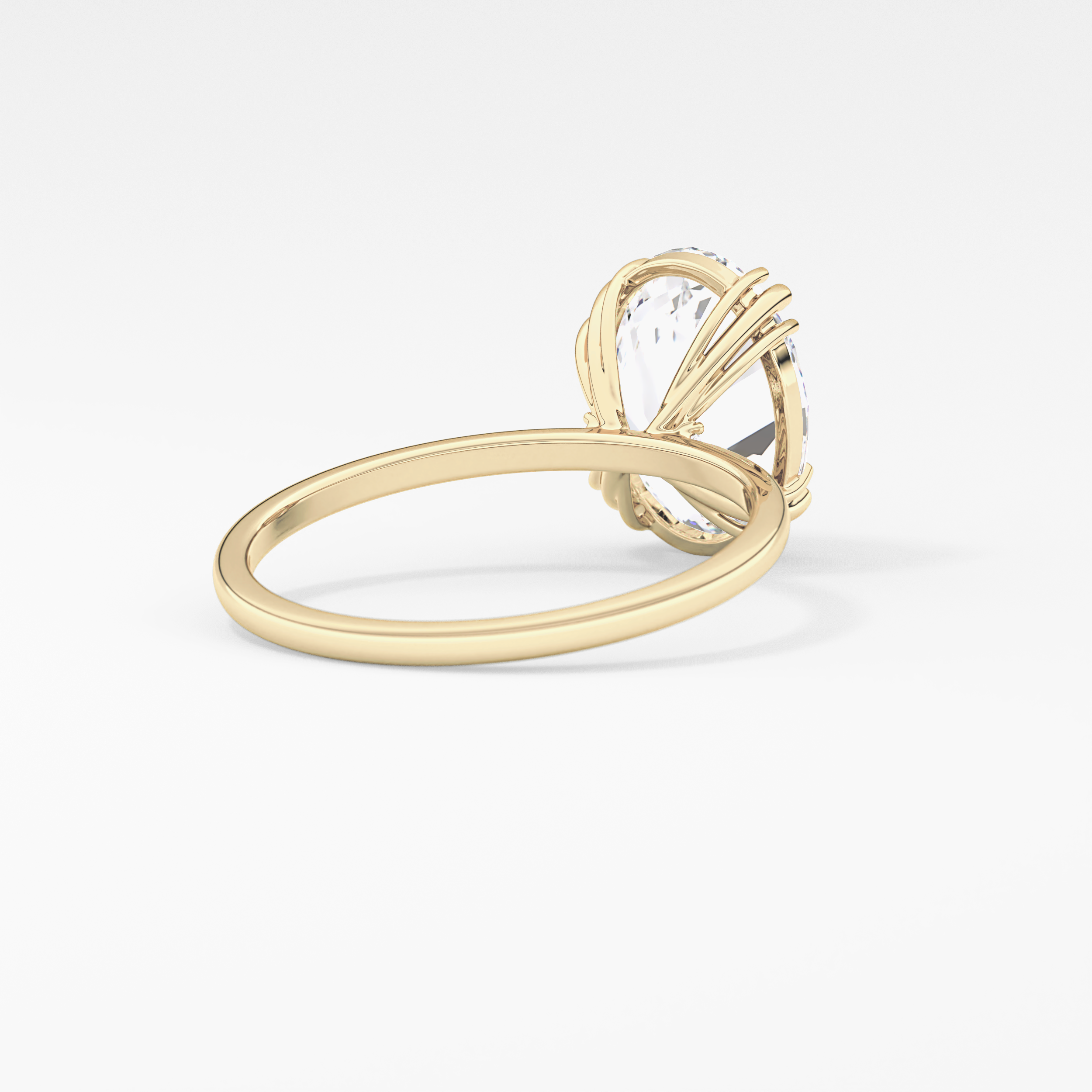 Oval Solitaire Lab Grown Diamond Engagement Ring