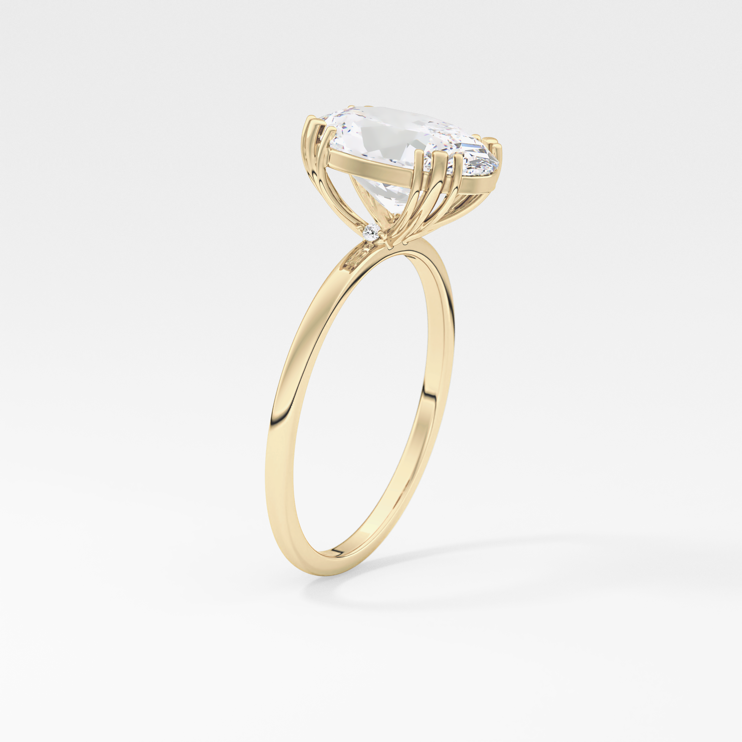 Oval Solitaire Lab Grown Diamond Engagement Ring