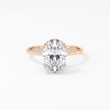 Oval Solitaire Lab Grown Diamond Engagement Ring