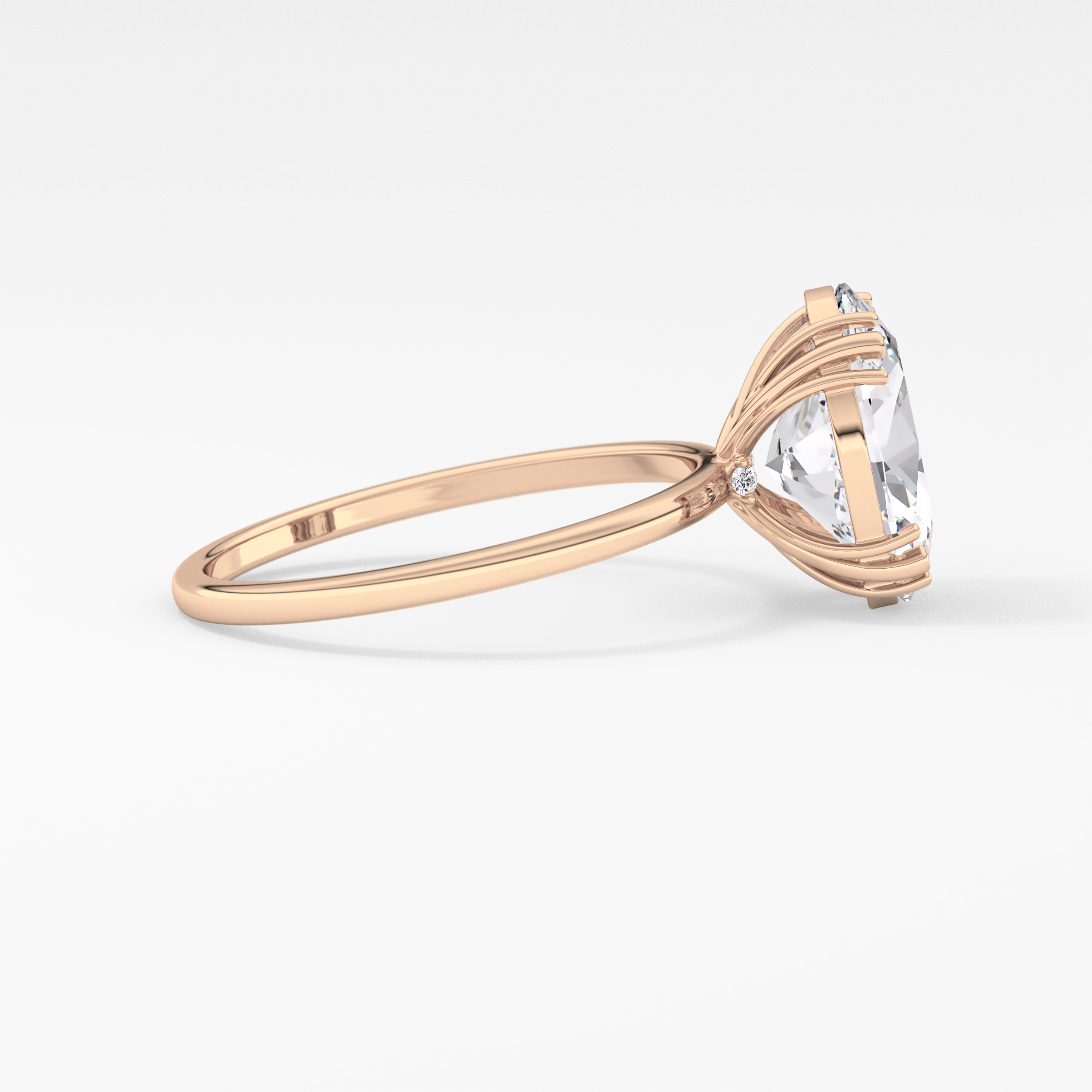 Oval Solitaire Lab Grown Diamond Engagement Ring