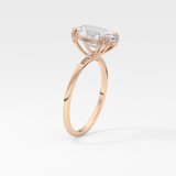 Oval Solitaire Lab Grown Diamond Engagement Ring