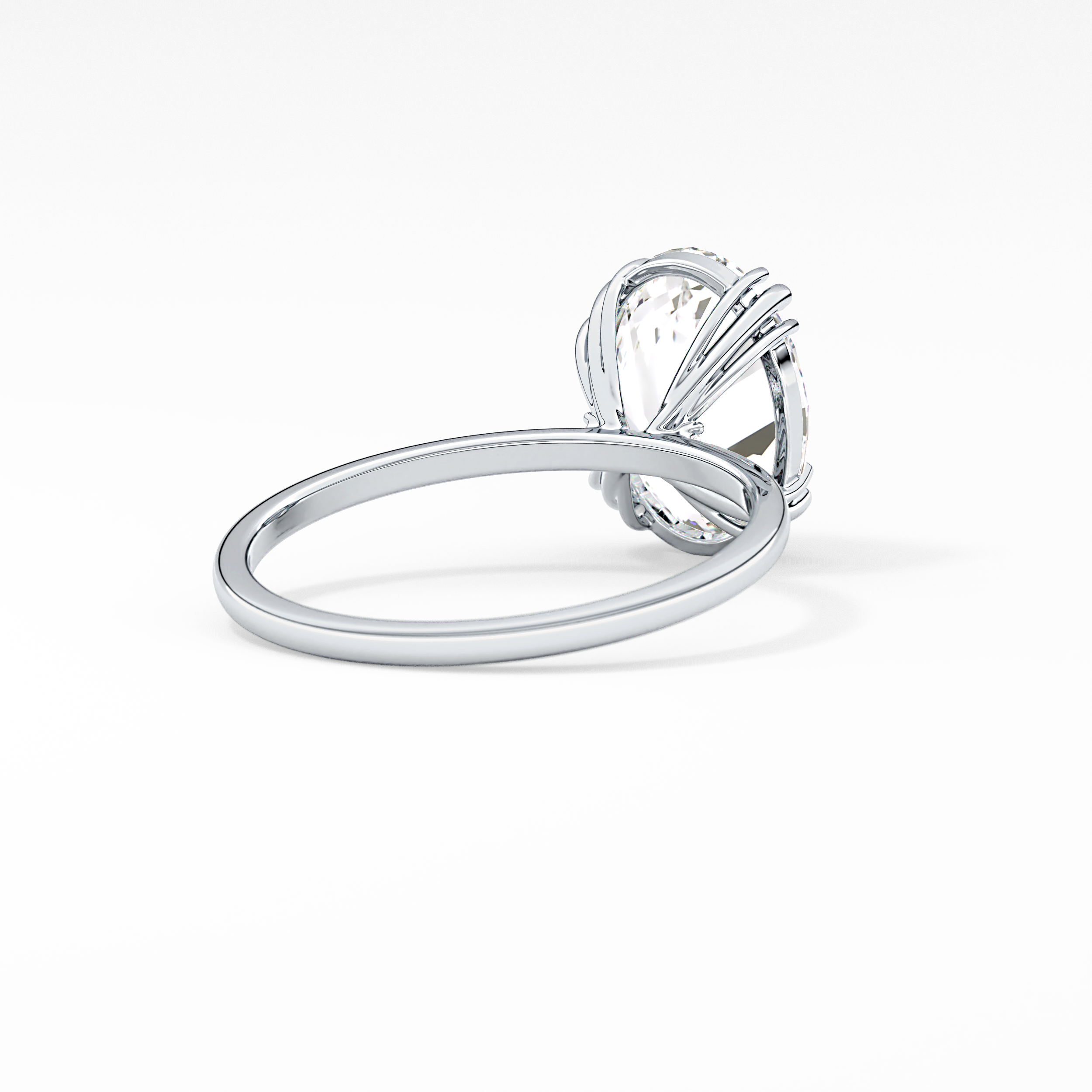Oval Solitaire Lab Grown Diamond Engagement Ring