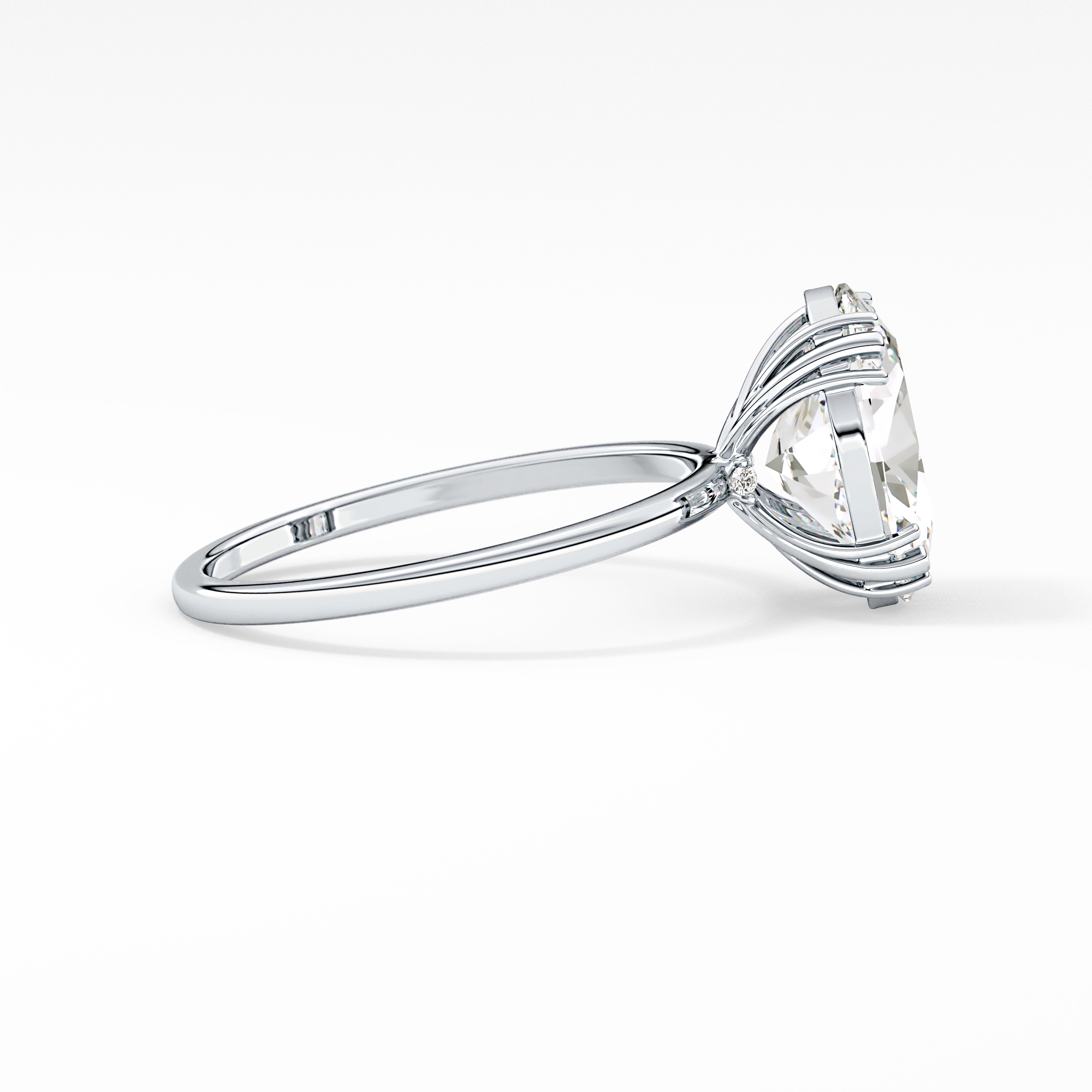 Oval Solitaire Lab Grown Diamond Engagement Ring