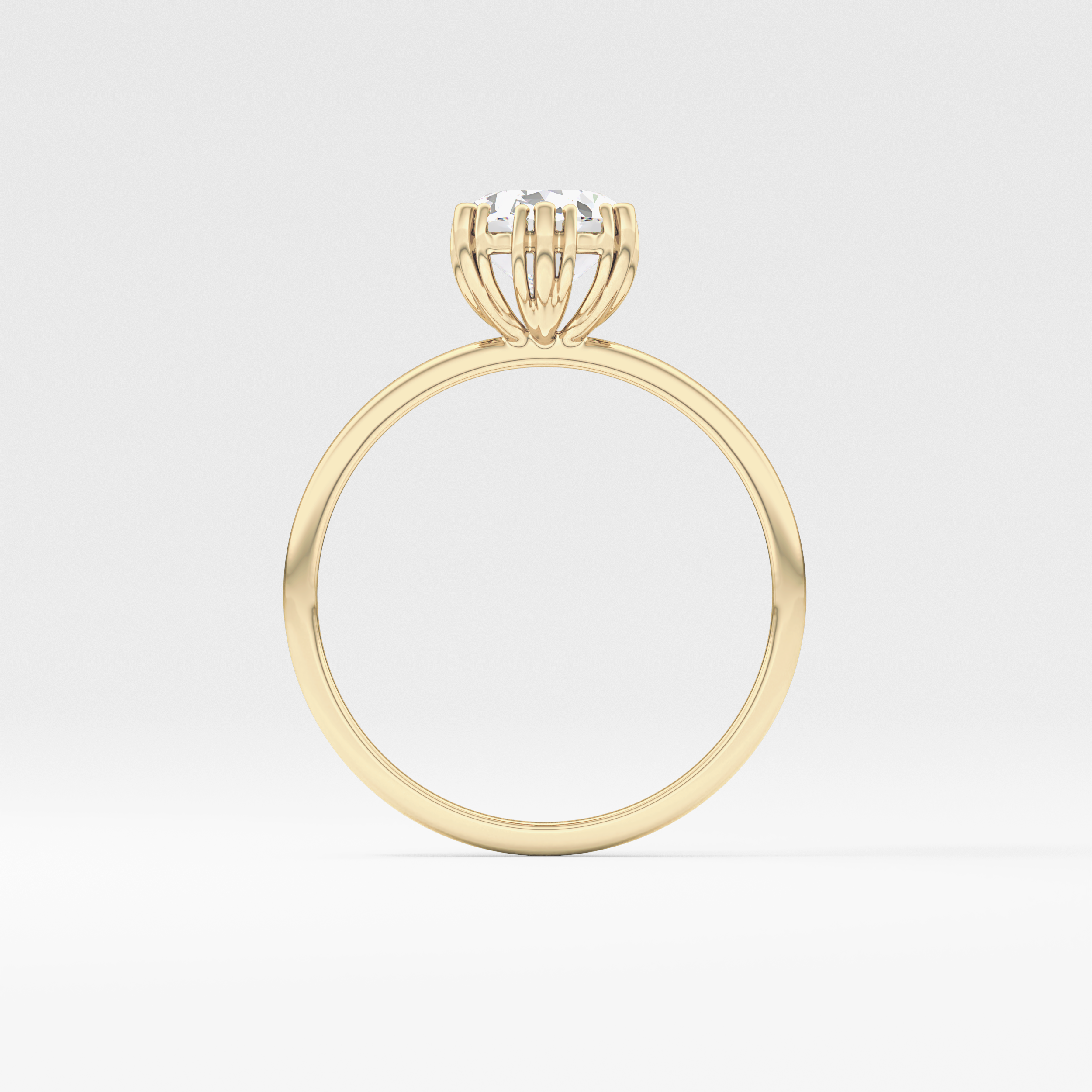 Oval Solitaire Lab Grown Diamond Engagement Ring