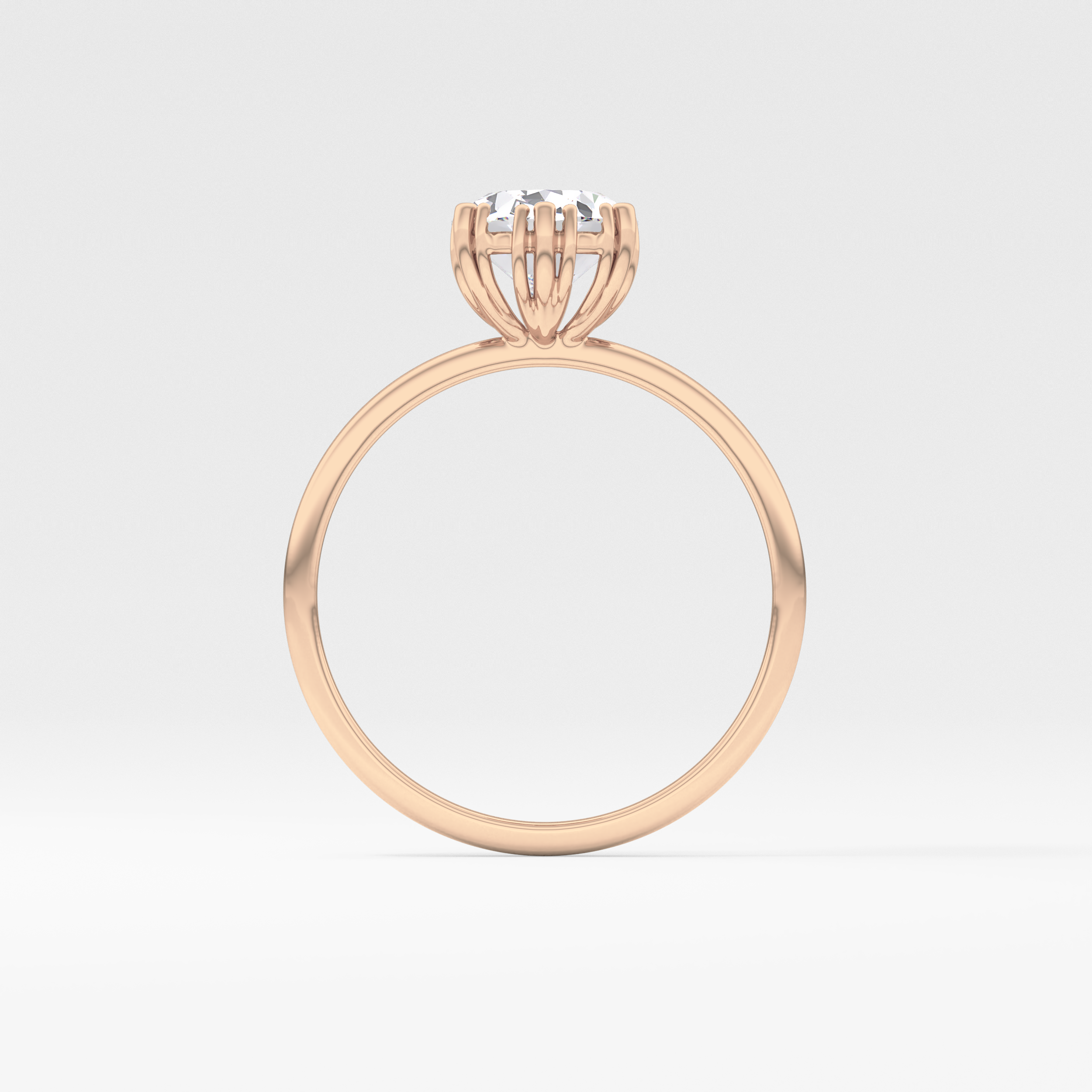 Oval Solitaire Lab Grown Diamond Engagement Ring