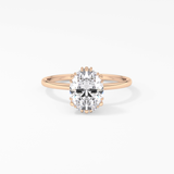 Oval Solitaire Lab Grown Diamond Engagement Ring