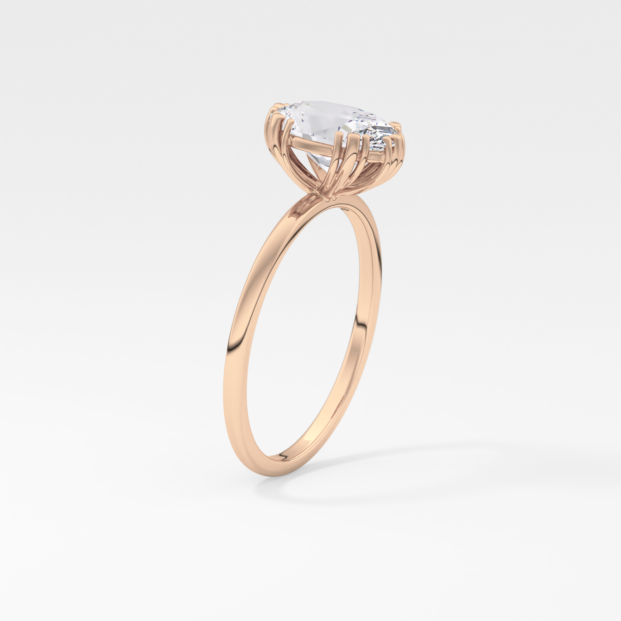 Oval Solitaire Lab Grown Diamond Engagement Ring
