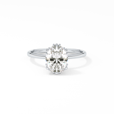 Oval Solitaire Lab Grown Diamond Engagement Ring