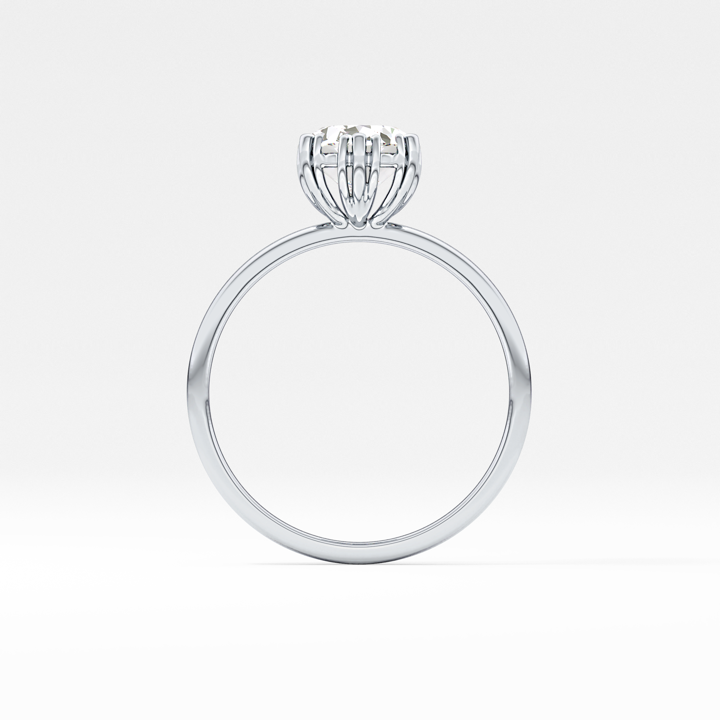 Oval Solitaire Lab Grown Diamond Engagement Ring