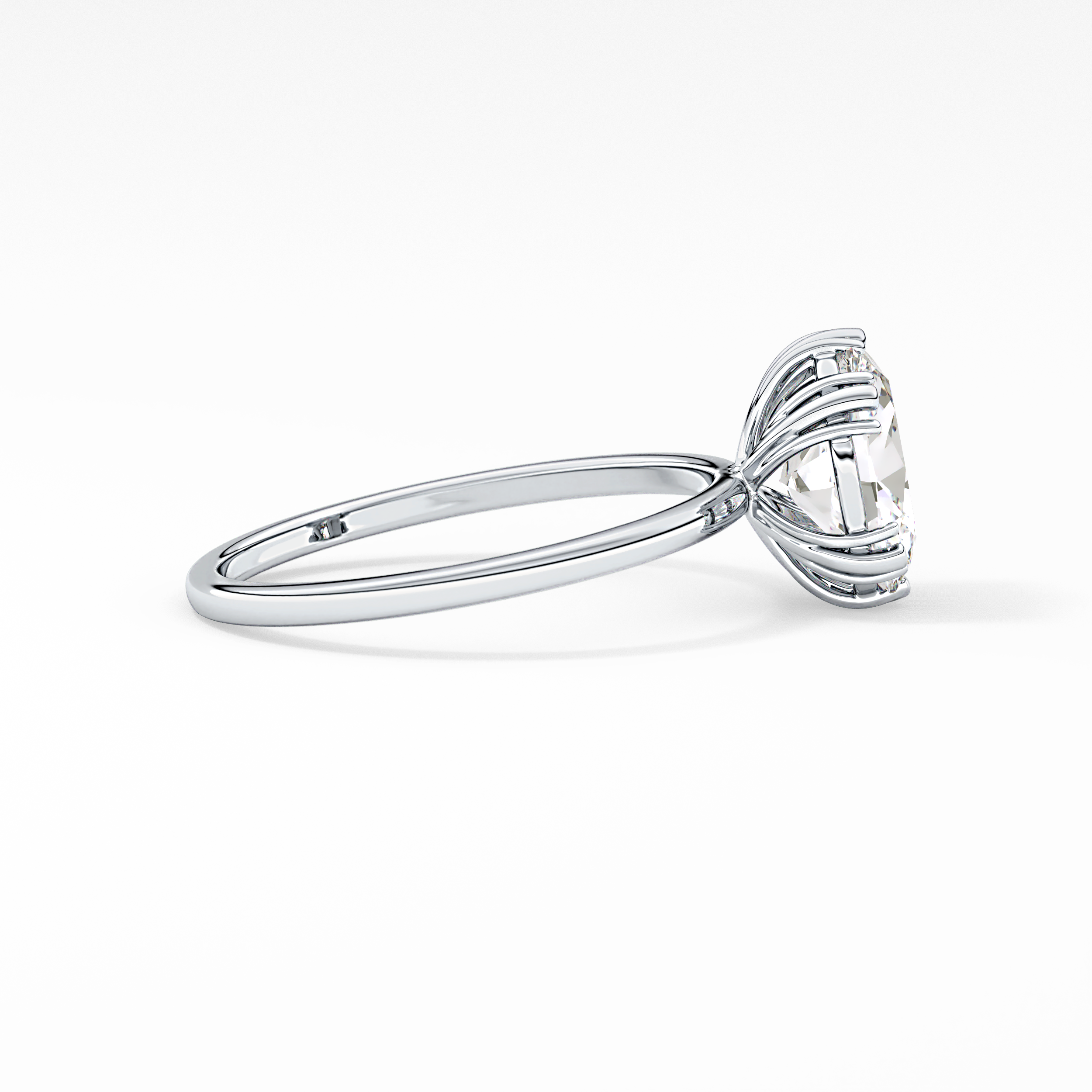 Oval Solitaire Lab Grown Diamond Engagement Ring