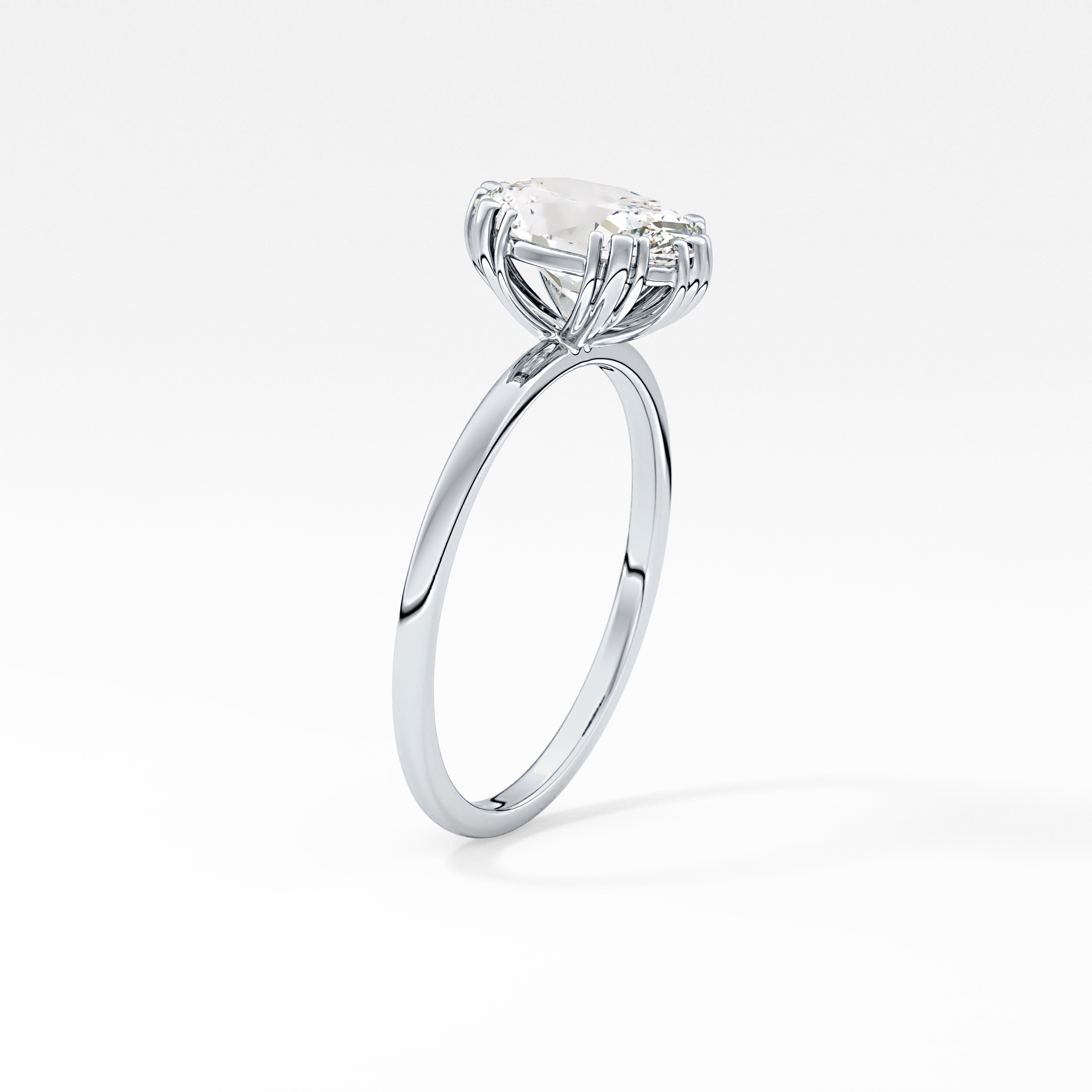 Oval Solitaire Lab Grown Diamond Engagement Ring
