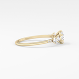 Round Cluster Lab Grown Diamond Engagement Ring
