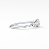 Round Cluster Lab Grown Diamond Engagement Ring