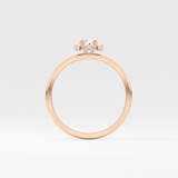 Oval Cluster Lab Grown Diamond Engagement Ring