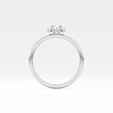 Oval Cluster Lab Grown Diamond Engagement Ring