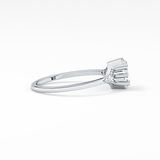 Oval Cluster Lab Grown Diamond Engagement Ring
