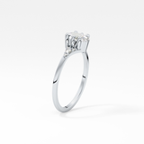 Oval Cluster Lab Grown Diamond Engagement Ring
