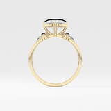 Princess Cluster Lab Grown Diamond Engagement Ring