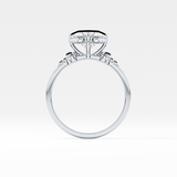 Princess Cluster Lab Grown Diamond Engagement Ring