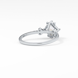 Princess Cluster Lab Grown Diamond Engagement Ring