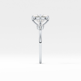 Princess Cluster Lab Grown Diamond Engagement Ring