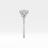 Round Cluster Lab Grown Diamond Engagement Ring