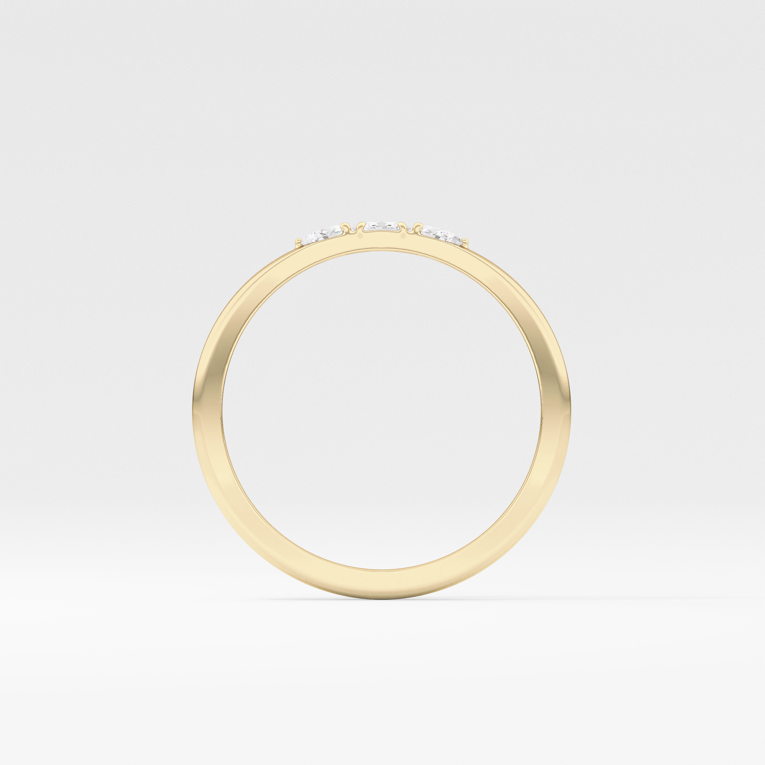 Oval Three Stone Lab Grown Diamond Engagement Ring