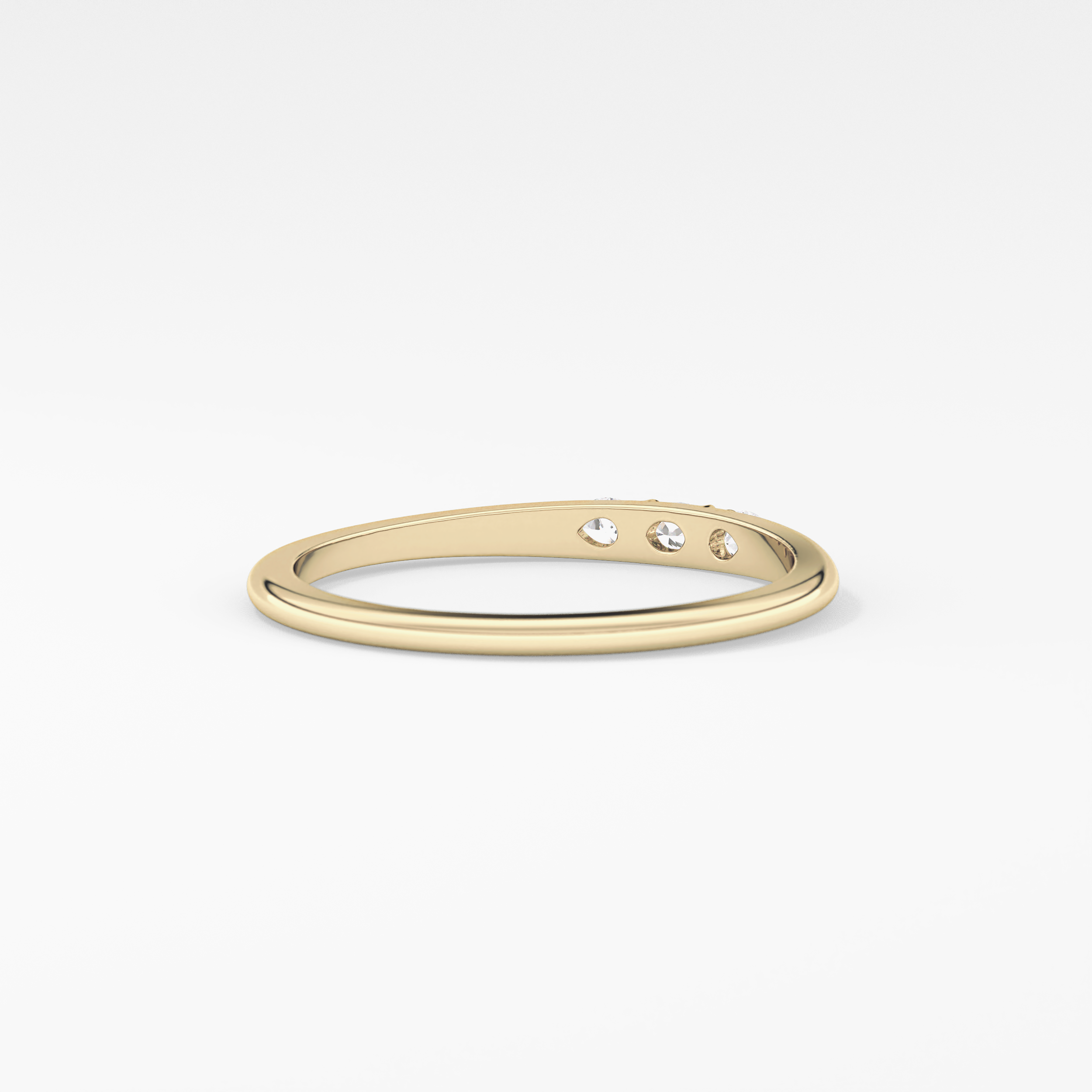 Oval Three Stone Lab Grown Diamond Engagement Ring