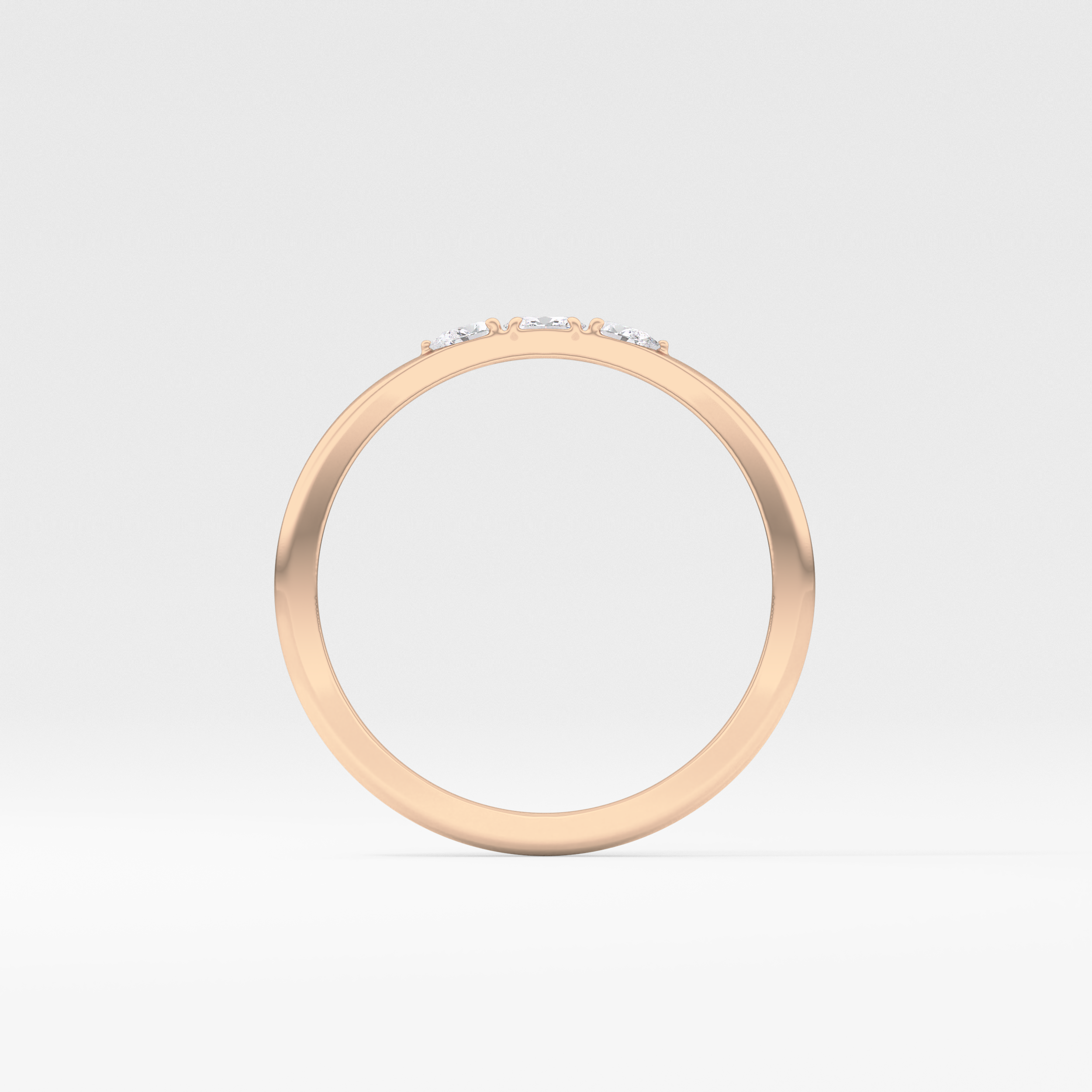 Oval Three Stone Lab Grown Diamond Engagement Ring