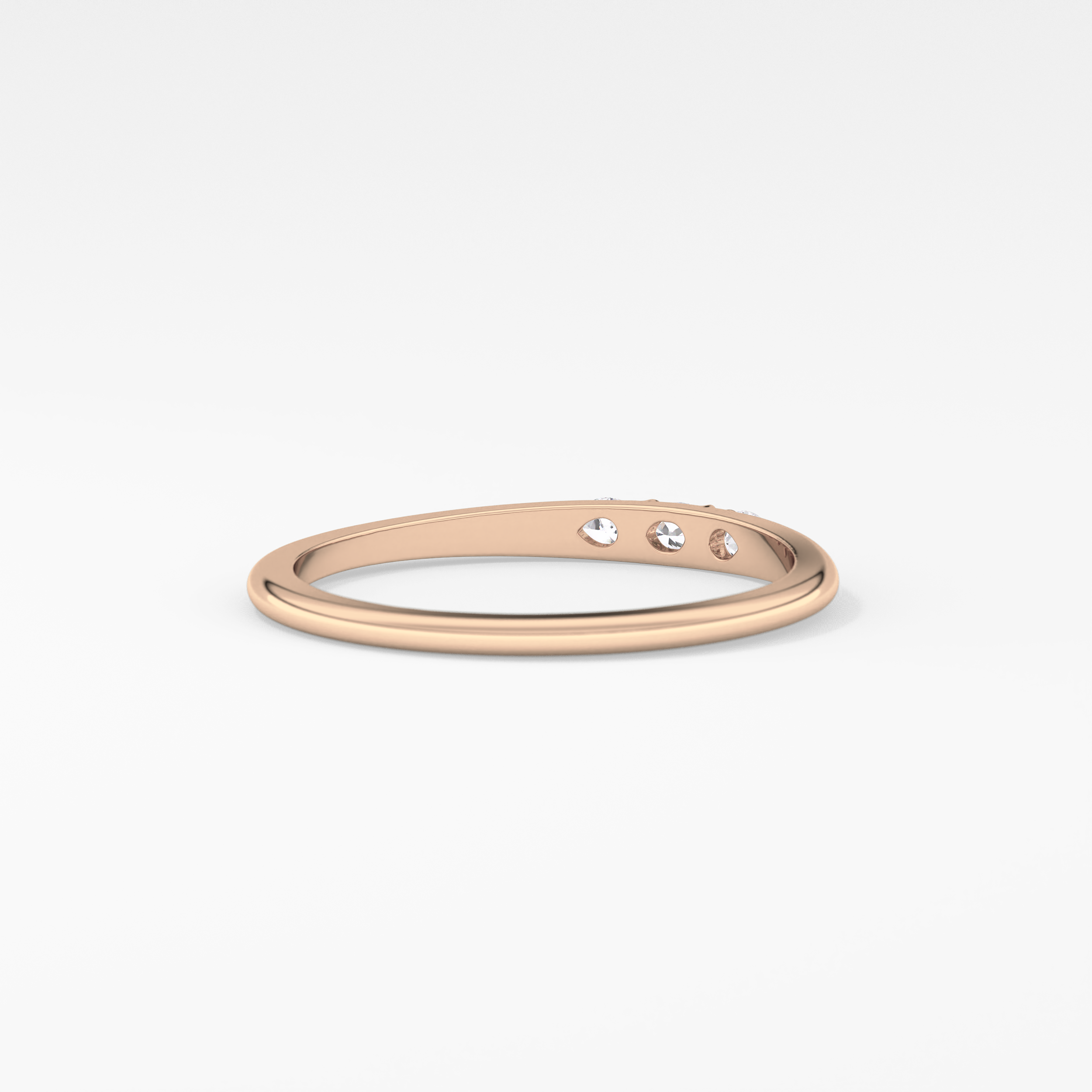 Oval Three Stone Lab Grown Diamond Engagement Ring