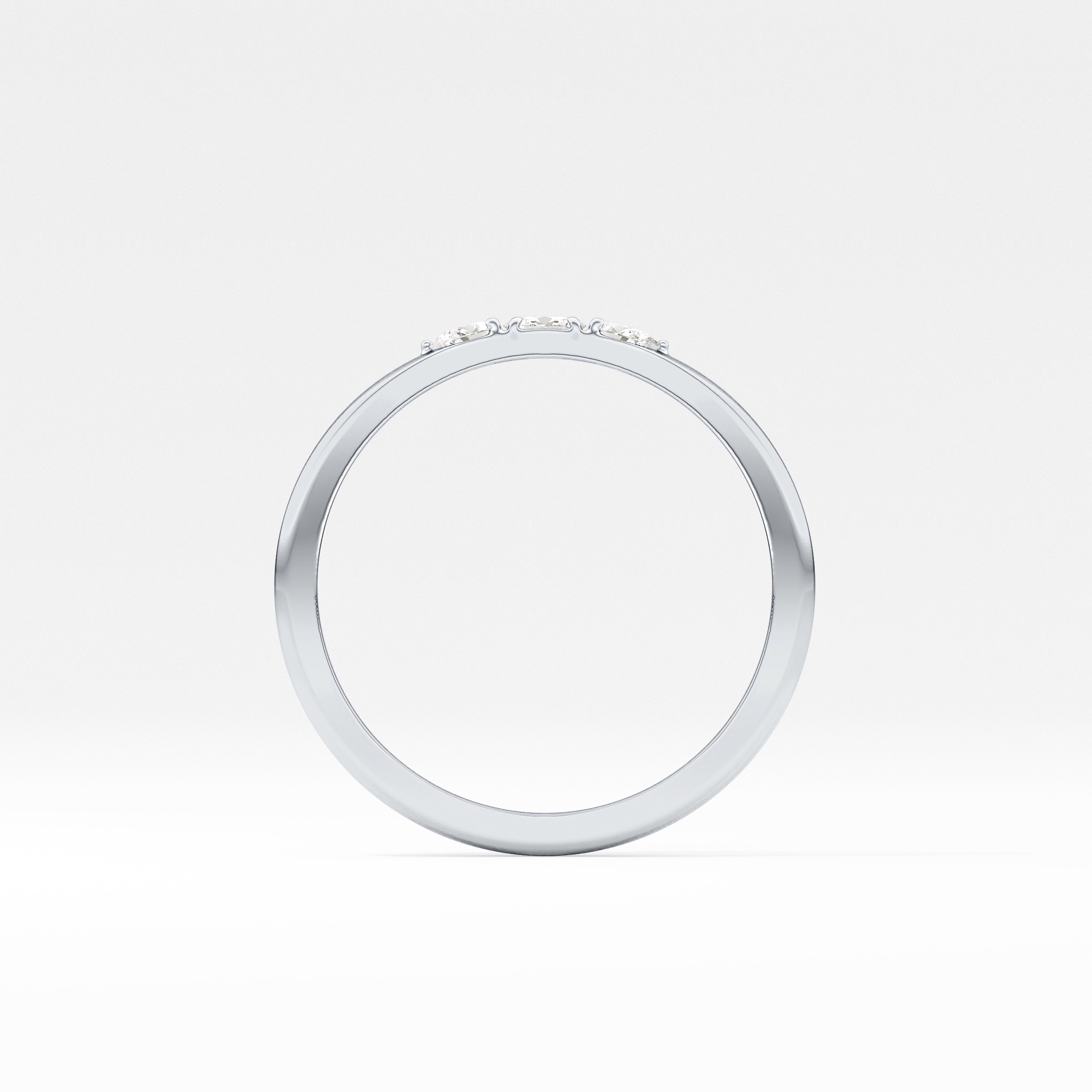 Oval Three Stone Lab Grown Diamond Engagement Ring