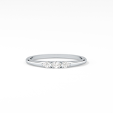 Oval Three Stone Lab Grown Diamond Engagement Ring