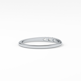 Oval Three Stone Lab Grown Diamond Engagement Ring