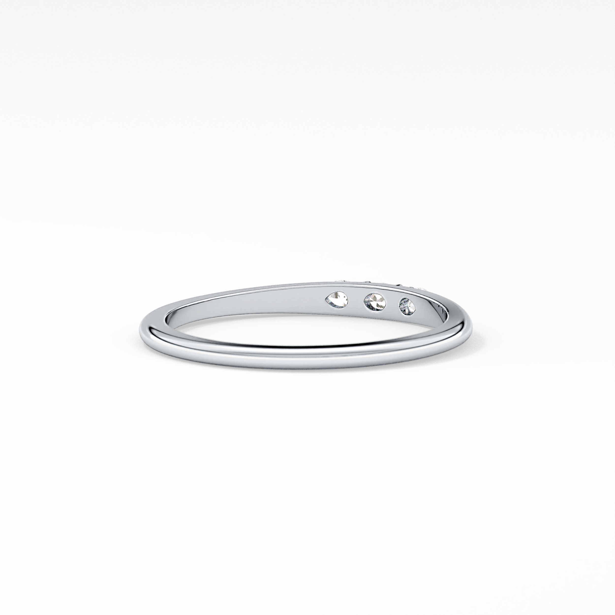 Oval Three Stone Lab Grown Diamond Engagement Ring