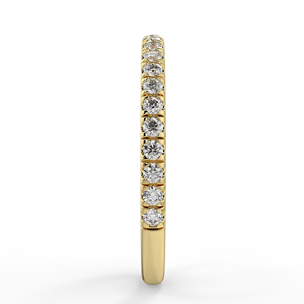 Half Eternity Wedding Band Featuring 0.26 TCW Round Moissanite 6