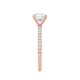 Cushion Pave Lab Grown Diamond Engagement Ring