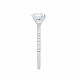 Cushion Pave Lab Grown Diamond Engagement Ring