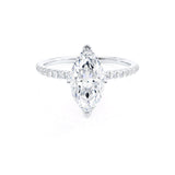 Marquise Pave Lab Grown Diamond Engagement Ring