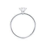 Marquise Pave Lab Grown Diamond Engagement Ring