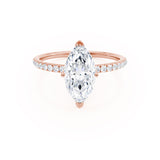 Marquise Pave Lab Grown Diamond Engagement Ring