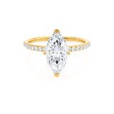 Marquise Pave Lab Grown Diamond Engagement Ring