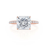 Princess Pave Lab Grown Diamond Engagement Ring