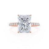 Radiant Pave Lab Grown Diamond Engagement Ring