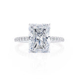 Radiant Pave Lab Grown Diamond Engagement Ring