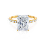 Radiant Pave Lab Grown Diamond Engagement Ring