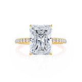 Radiant Pave Lab Grown Diamond Engagement Ring